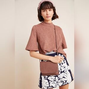 Anthropologie Tan Top Brown, Size XS
